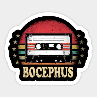 Classic Name Bocephus Vintage Styles Christmas Flower 70s 80s 90s Sticker